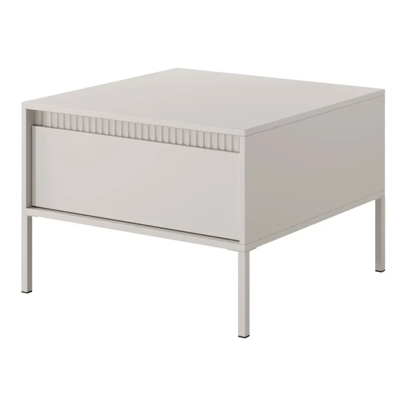 Table Basse de style moderne avec un tiroir SENSATION - 68 x 68 x 48cm
