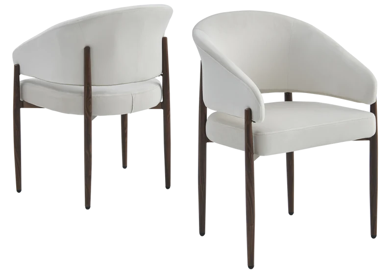 Ensemble table extensible travertin et chaises - Yumi