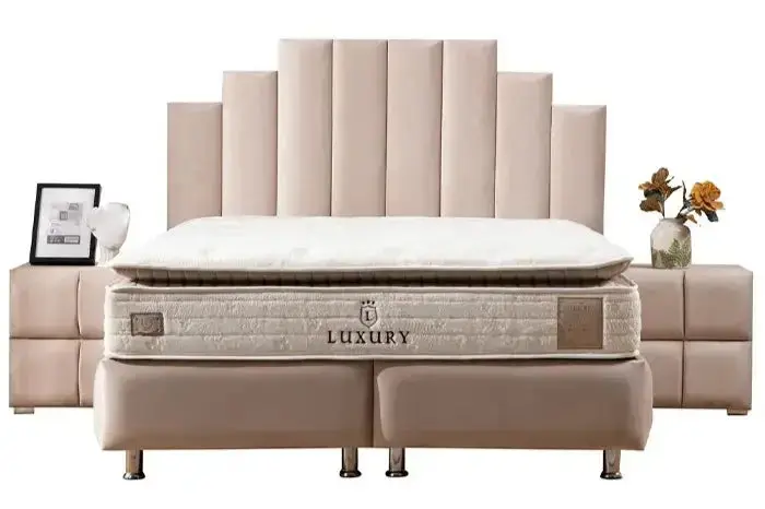 Pyra - Lit avec tête de lit et coffre de rangement - 140 à 180 cm