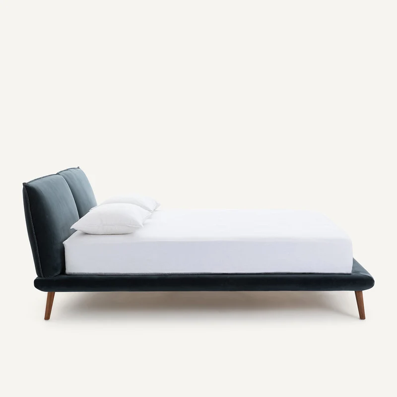 Lit velours avec sommier 180x200cm, Aurore design E. Gallina AM.PM