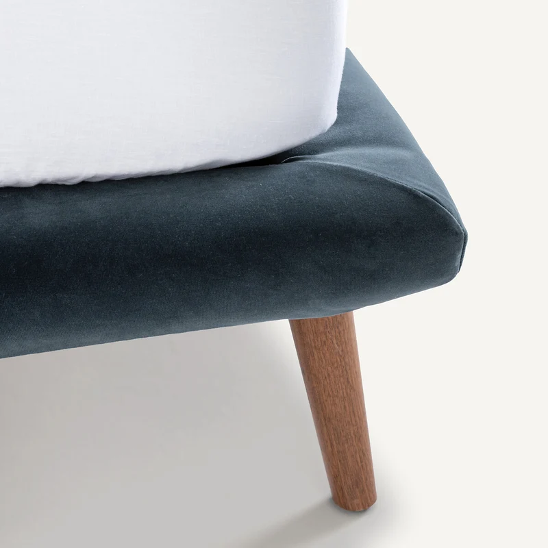 Lit velours avec sommier 180x200cm, Aurore design E. Gallina AM.PM