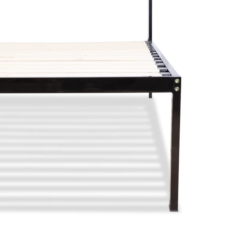 Sommier en métal avec tête de lit