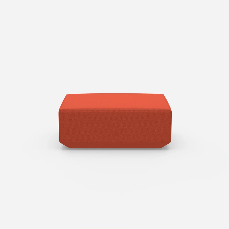 Moderner Pouf orange