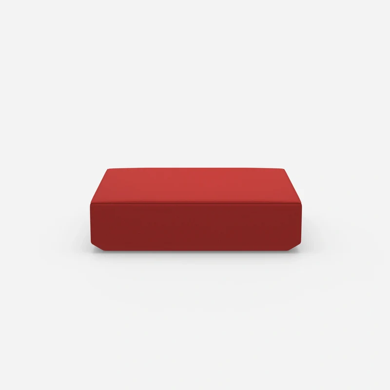 Roter Pouf