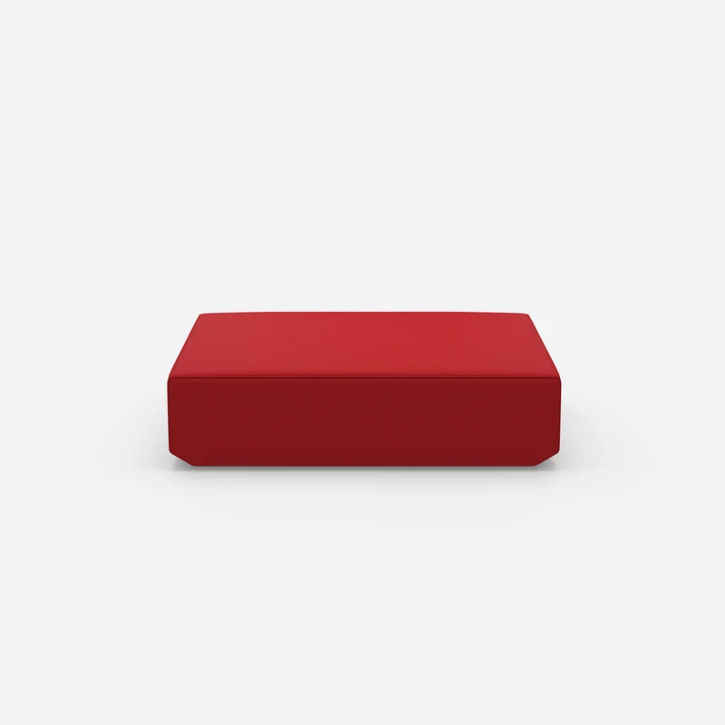 Roter Pouf
