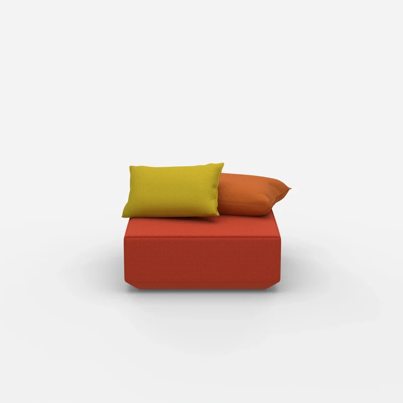 Quadratischer Sitzpouf