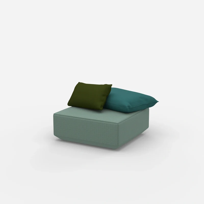 Quadratischer Sitzpouf