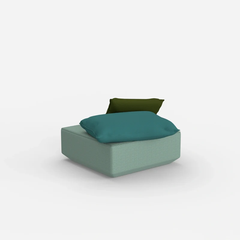 Quadratischer Sitzpouf