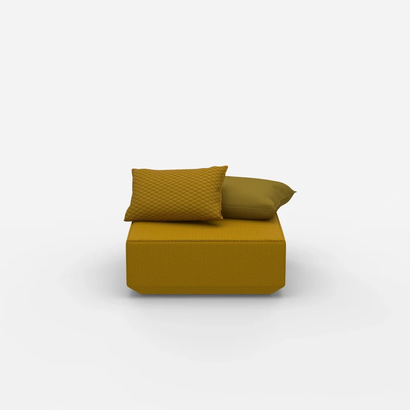Quadratischer Sitzpouf
