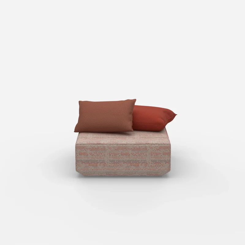 Quadratischer Sitzpouf
