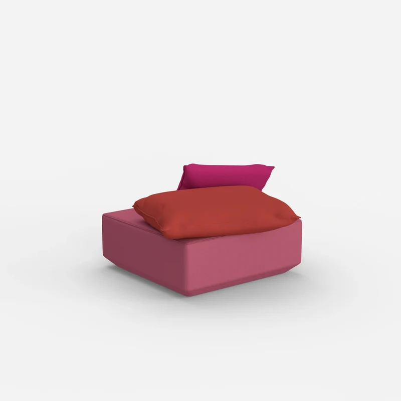 Quadratischer Sitzpouf