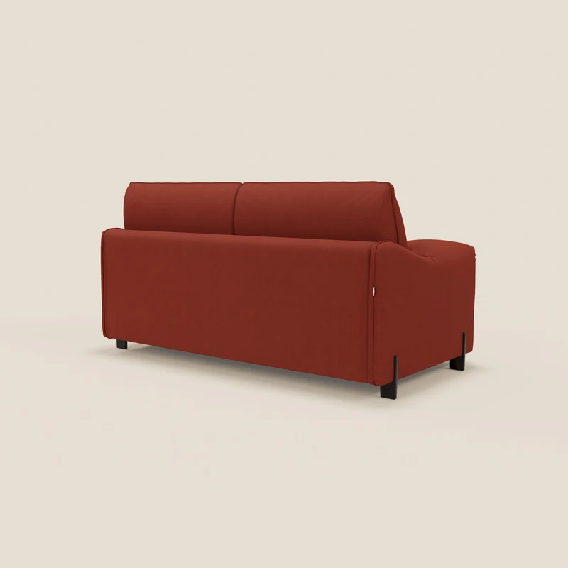 Primula Canapé convertible avec matelas H18 cm en tissu détachable T05 rouge