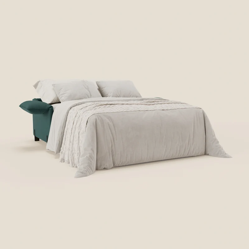 Primula Canapé convertible avec matelas H18 cm en tissu détachable T05 vert