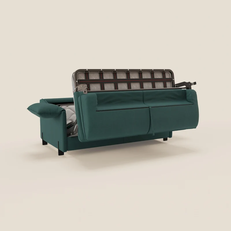 Primula Canapé convertible avec matelas H18 cm en tissu détachable T05 vert