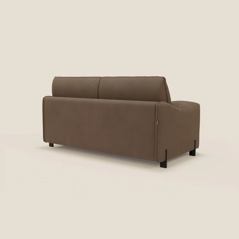 Primula Canapé convertible avec matelas H18 cm en tissu détachable T05 marron