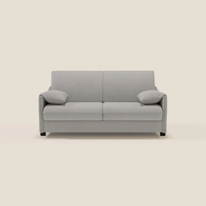 Primula Canapé convertible avec matelas H18 cm en tissu détachable T05 gris