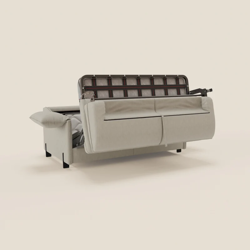 Primula Canapé convertible avec matelas H18 cm en tissu détachable T05 crème