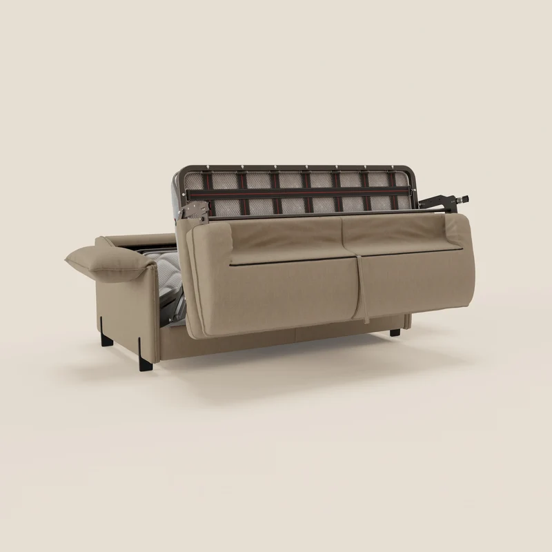 Primula Canapé convertible avec matelas H18 cm en tissu détachable T05 beige