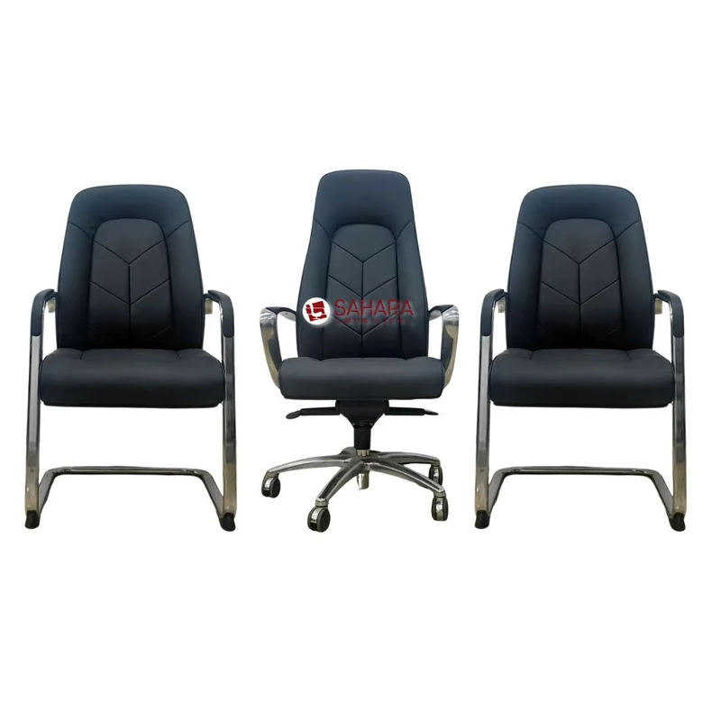 Pack fauteuil de bureau en simili cuir Réf B4359
