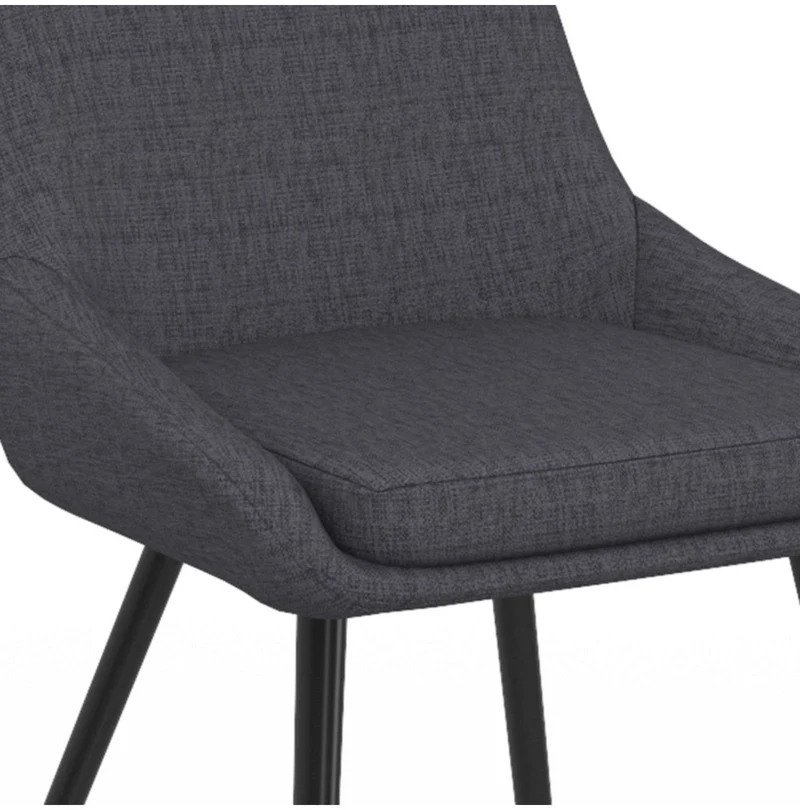 Lot de 2 chaises Ornella Gris foncé