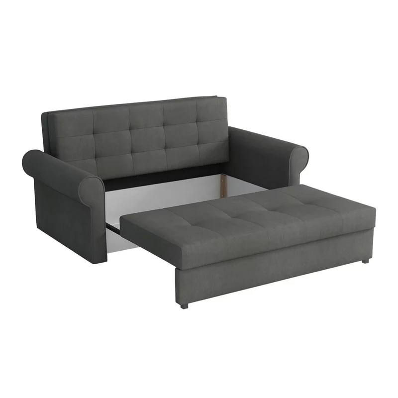 Canapé convertible en tissu gris MOBILIER 1 Columbus 129 (Mono 246)