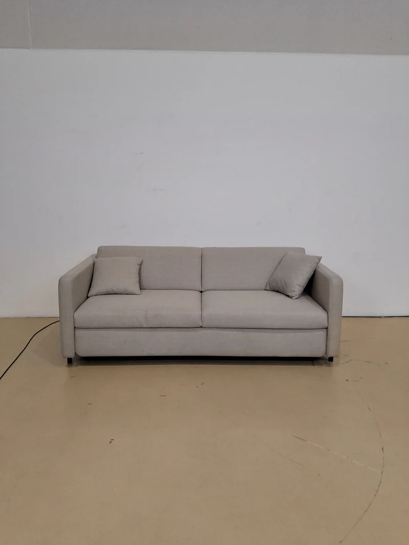Canapé MICADONI convertible GLORIA 3 places en tissu beige