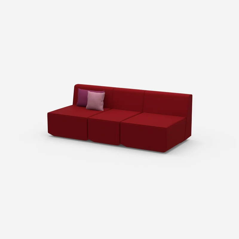 Rotes Dreisitzer Sofa