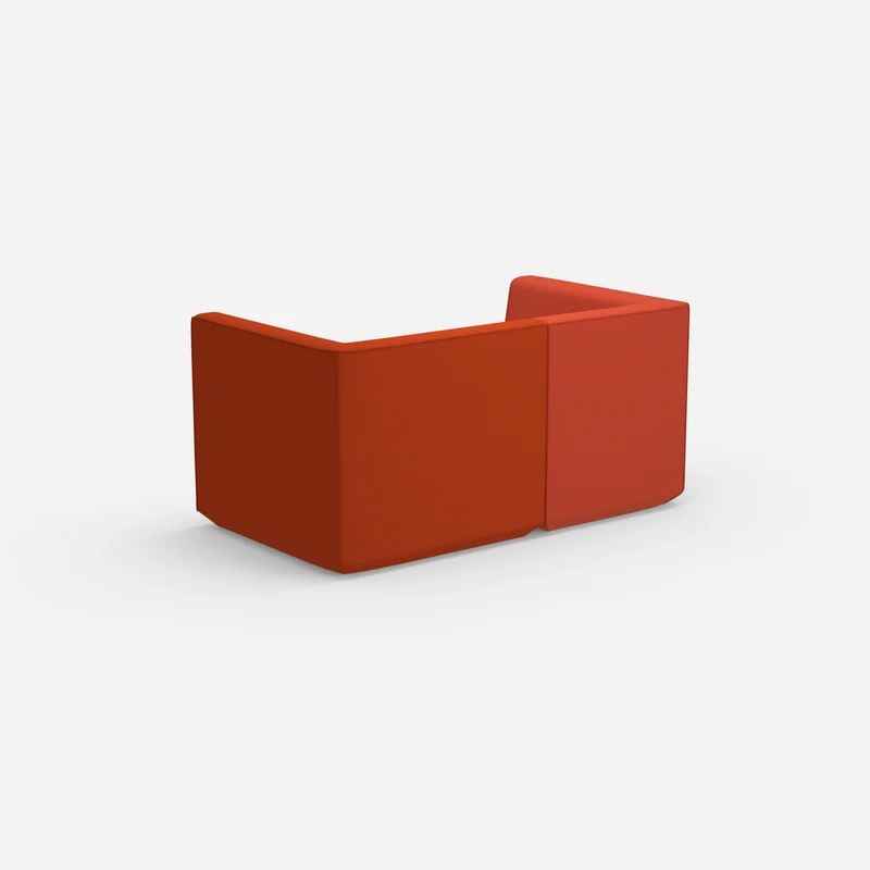 2er Sofa rot