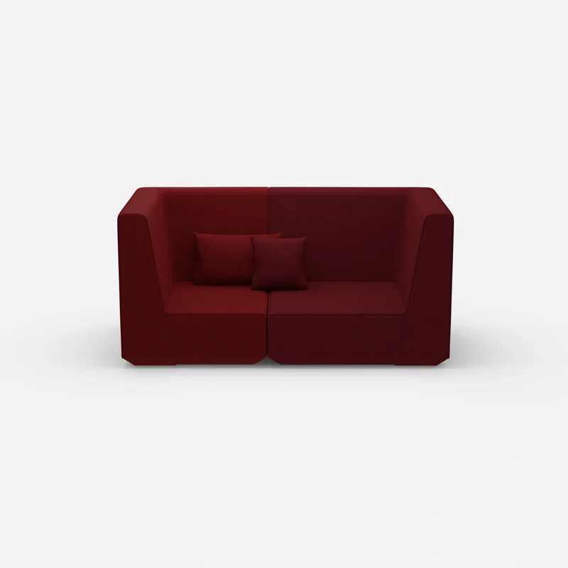 2er Sofa rot