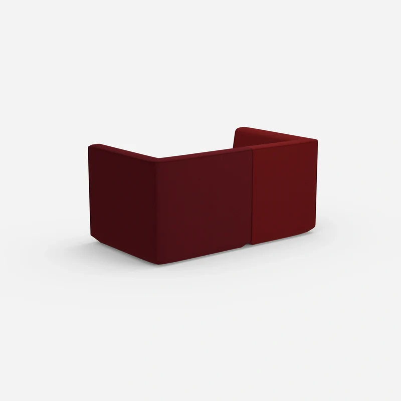 2er Sofa rot