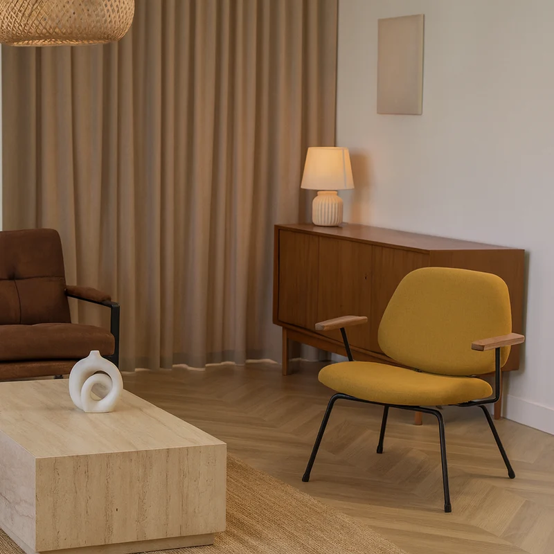 Fauteuil AMADEUS jaune - ARNOLD