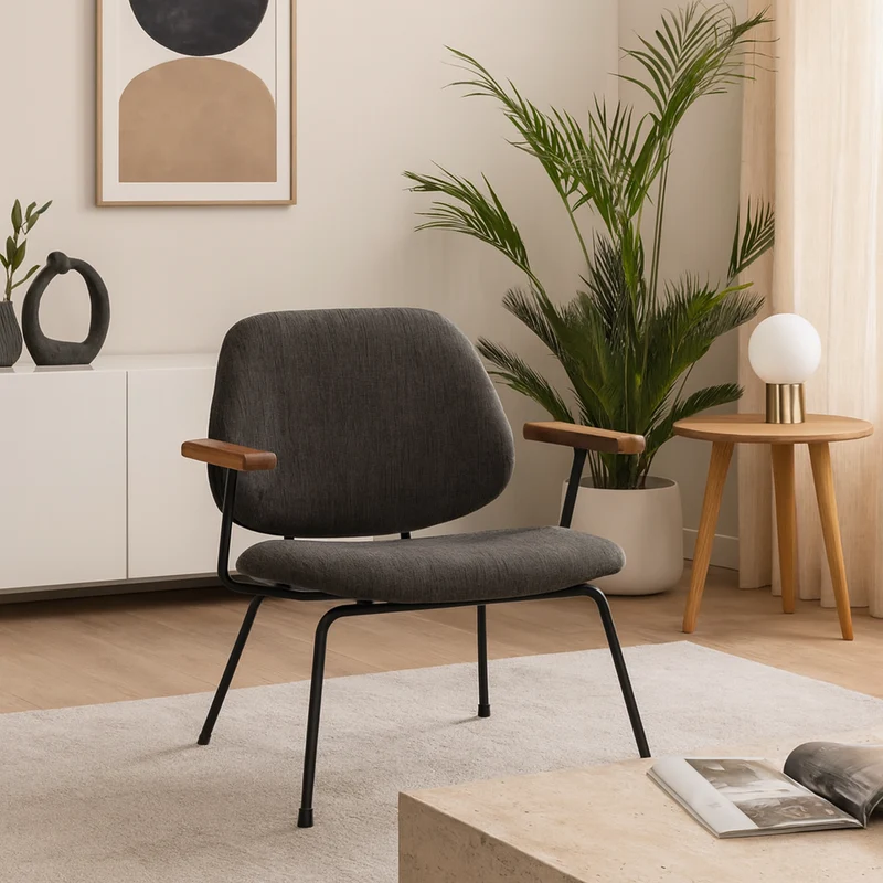 Fauteuil AMADEUS gris - ARNOLD