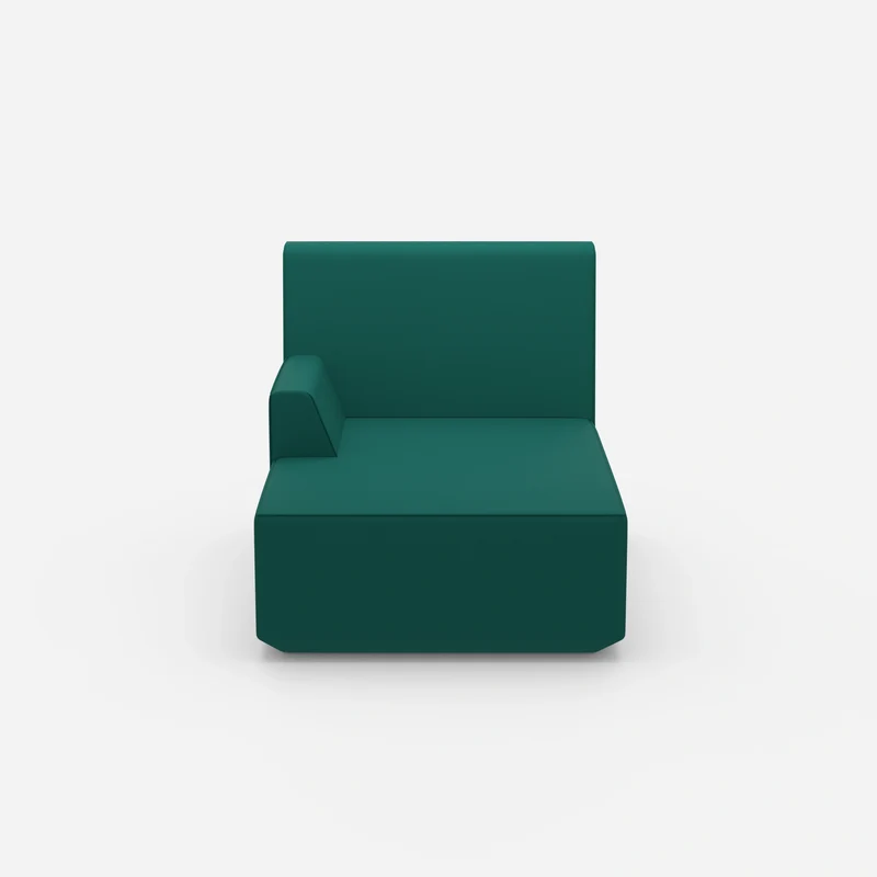 Grüne Recamiere 100 cm breit