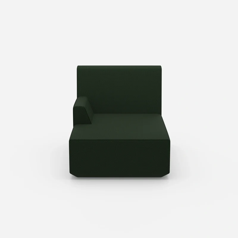 Grüne Recamiere 100 cm breit