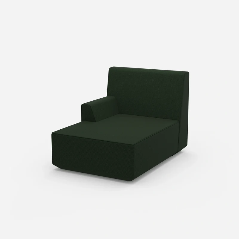 Grüne Recamiere 100 cm breit