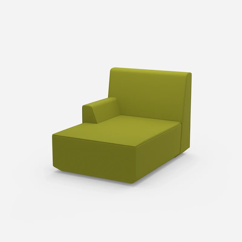 Grüne Recamiere 100 cm breit