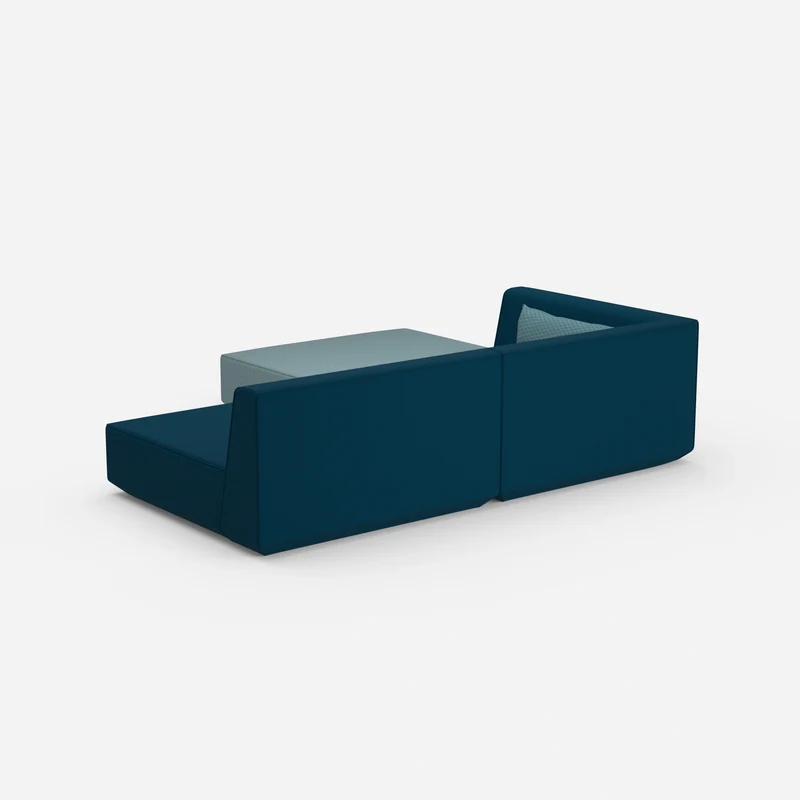 Ecksofa mit niedriger Sitzhöhe