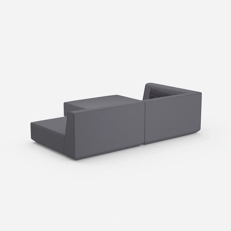 Ecksofa mit niedriger Sitzhöhe