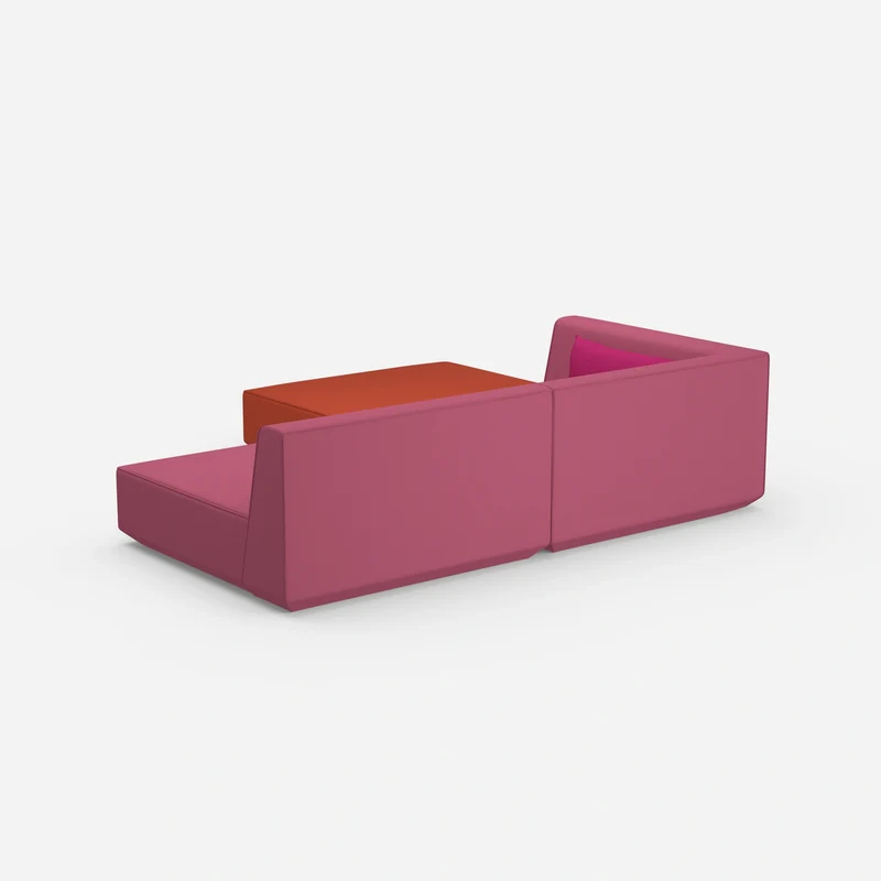 Ecksofa mit niedriger Sitzhöhe