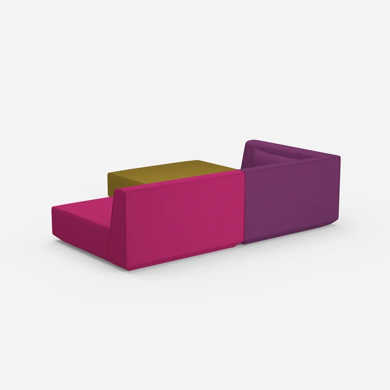 Ecksofa mit niedriger Sitzhöhe