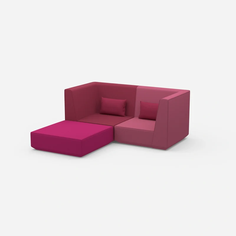 Modulares Ecksofa für kleine Räume