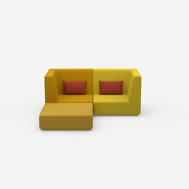 Modulares Ecksofa für kleine Räume