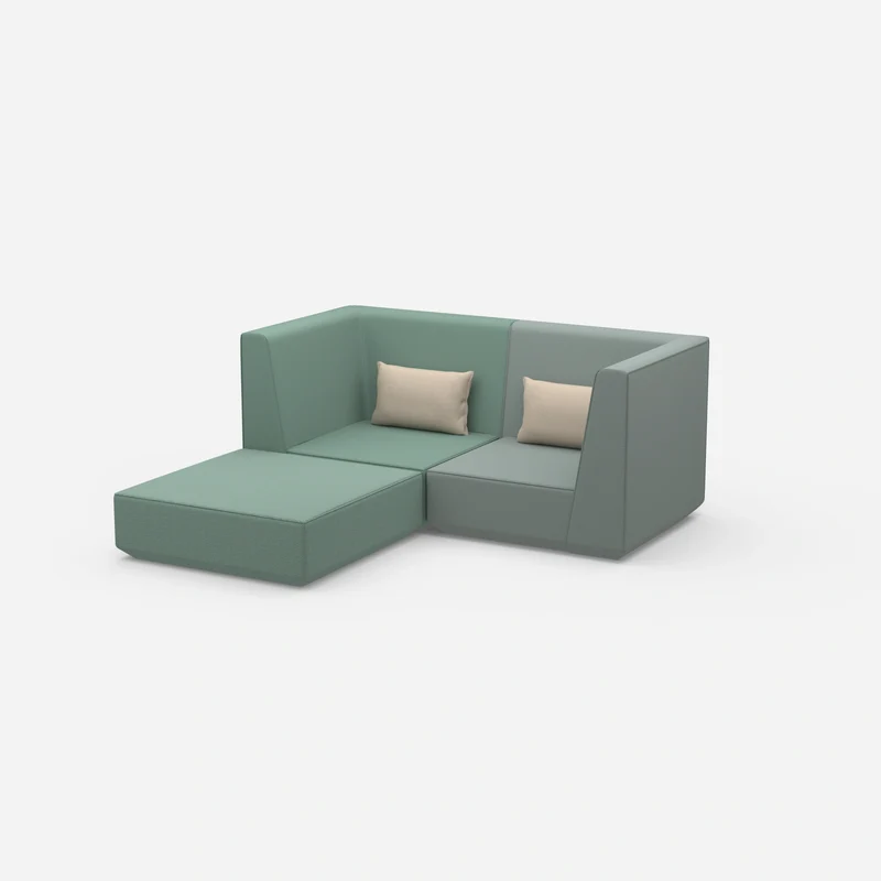 Modulares Ecksofa für kleine Räume