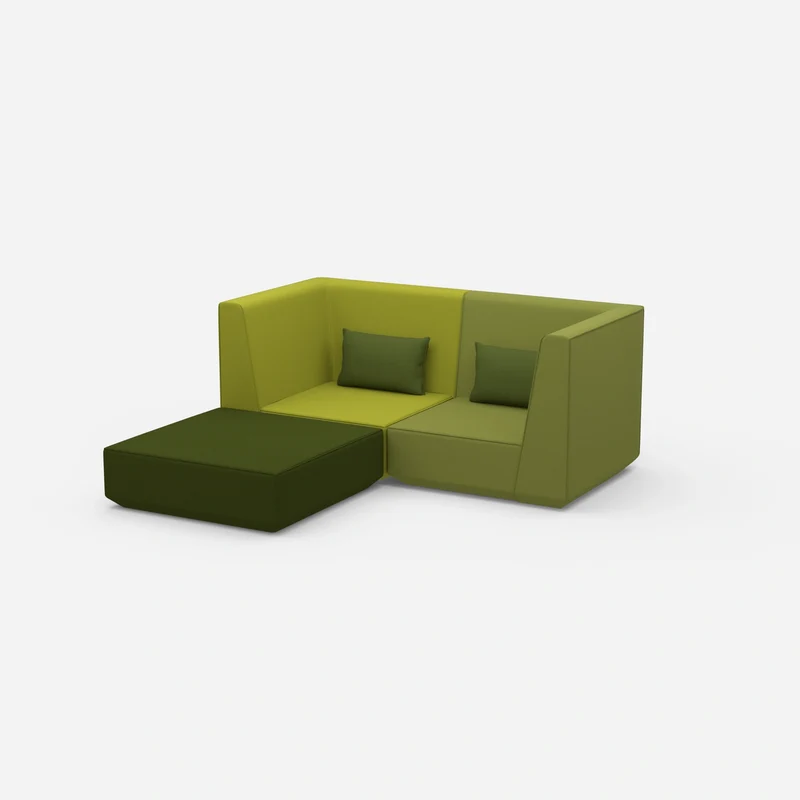 Modulares Ecksofa für kleine Räume