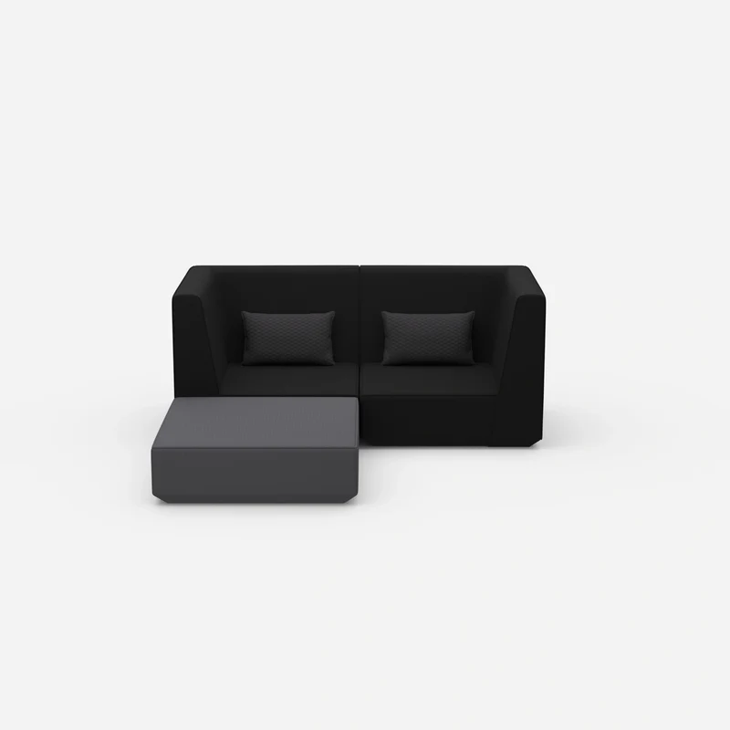 Modulares Ecksofa für kleine Räume