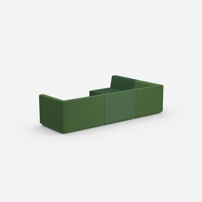 Ecksofa in Grün