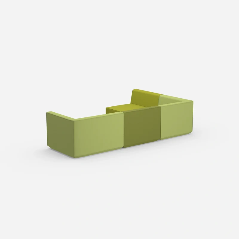 Ecksofa in Grün