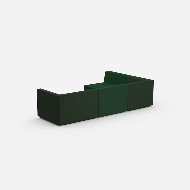 Ecksofa in Grün