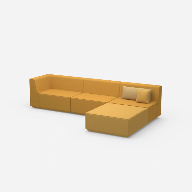 Ecksofa in Gelb