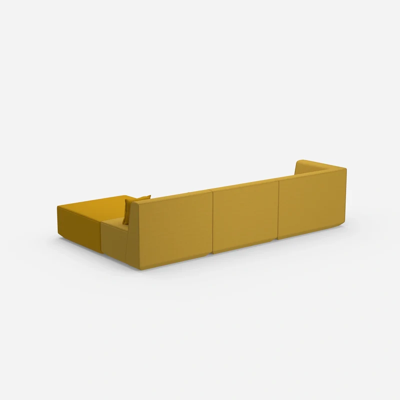 Ecksofa in Gelb